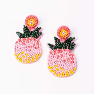 Pendientes Tradicionales Hechos a Mano con Cuentas en Diseño Personalizado, Joyería Festiva al Mejor Precio - Product Image 1