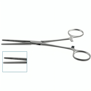 Fórceps de arteria veterinaria de acero inoxidable de alta calidad Rochester Ochsner 14cm rectos 1x2 dientes fórceps autoclavables Pean - Product Image 5
