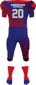 ชุดอเมริกันฟุตบอลแขนสั้นออกแบบได้ตามต้องการสำหรับผู้ชายชุดเล่นฟุตบอลแบบระเหิดทวิลอเมริกันผลิตในปากีสถาน - Product Image 6