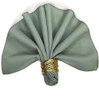 Nappe carrée jacquard tissée moderne en gros, 100 % coton, imperméable, avec bordure de haute qualité et bande de satin personnalisable