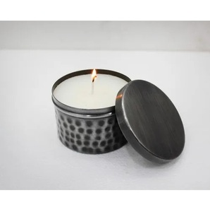 Handicrafts Metal <b>Candle</b> Jar With Lid <b>Copper</b> Finished for Home and Christmas Tabletop Decoration Round <b>Candle</b> Jar - Product Image 4