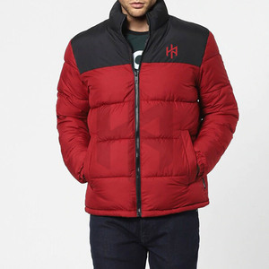 แจ็กเก็ตขนเป็ดผู้ชายสำหรับฤดูหนาวมีโลโก้ด้านหน้าคอตั้งเป็นมิตรกับสิ่งแวดล้อมแห้งเร็ว - Product Image 5