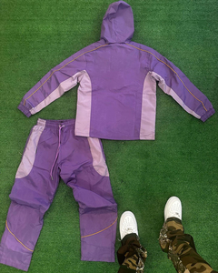 Chándales personalizados para hombre, chaqueta y pantalones de nailon con cremallera, conjuntos de gimnasio para correr, chándal Unisex con estampado de logotipo, chándal - Product Image 3