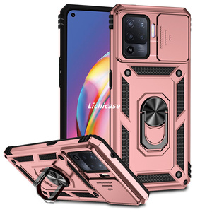 Licicase ใหม่เคสโทรศัพท์พร้อมห่วงจับหมุนได้360องศาสำหรับ <span class=keywords><strong>A94</strong></span> OPPO F19 Pro Reno 5 Lite ฝาหลัง - Product Image 5