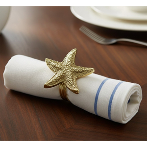 Ronds de serviette élégants en forme d'ananas dorés faits à la main pour la décoration de table, accents décoratifs pour mariages et usage domestique - Product Image 2