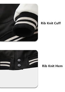 ODM veste d'hiver en polyuréthane pour hommes, coupe-vent Letterman, travail universitaire, baseball, basket-ball, bombardier, veste universitaire, vente en gros - Product Image 3