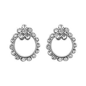 Kriaa ต่างหูชุบเงินจากหินออสเตรียสไตล์ทางศาสนาน่ารักไข่มุกน้ำจืดเพชรเพทายสำหรับปาร์ตี้ของขวัญ-1313813 - Product Image 1