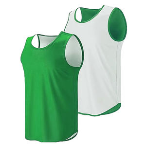 Ensemble de maillots de basket-ball unisexe pour adultes réversible, respirant, en polyester, avec découpe automatique - Product Image 3