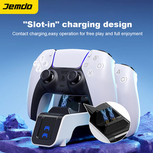 Đế sạc Jemdo cho hai tay cầm điều khiển PS5 tương thích với phiên bản <span class=keywords><strong>Elite</strong></span> dành cho Playstation <span class=keywords><strong>5</strong></span>, đế sạc trò chơi cho Sony - Product Image 3