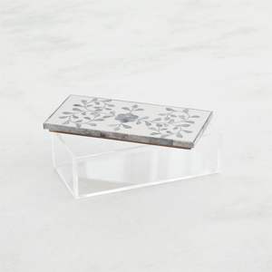 Boîte à chocolat en bois et acrylique de style arabe avec incrustation de nacre, spécial fête des mères, vaisselle pour le Ramadan, emballage cadeau pour l'Aïd - Product Image 4