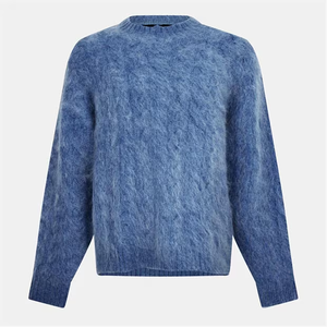 Sweat-shirt à la mode OEM pull décontracté sweat en coton mélangé vêtements de mode OEM sweat sans capuche conception unie - Product Image 1