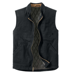 Chaleco de encaje vaquero de 8 bolsillos negro de alto rendimiento para hombre, chaleco de lona de cuero PU, chaquetas, chalecos transpirables - Product Image 3