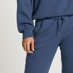 Conjunto de 2 piezas de primavera para mujer de alta calidad personalizado, conjunto de chándal, tops y pantalones, ropa de salón para mujer, traje informal, fabricantes de ropa - Product Image 6