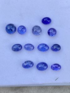 หินแทนซาไนต์ธรรมชาติที่น่าตื่นตาตื่นใจอัญมณีทรงหลังเบี้ยทรงหลวมสี19.05กะรัต - Product Image 2