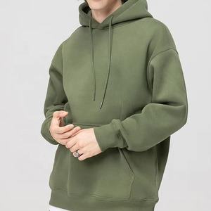 2025 New Arrival Oem High Quality Street Wear <b>String</b> Solid Color Cotton <b>for</b> Screen Print 100% Organic Cotton <b>Hoodies</b> <b>for</b> men - Product Image 3