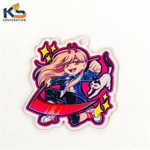 Wholesale <b>Personalized</b> Double Side Printed <b>Keychain</b> Cute Design With Digital Printing Factory Customized Acrylic <b>Keychain</b> - Product Image 5