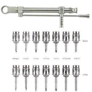Kit de destornilladores para implantes dentales, juego de destornilladores manuales hexagonales, juego de trinquete - Product Image 4