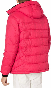 <b>Men's</b> Quilted Hooded Puffer Winter <b>Jacket</b> Cotton-Filled Windbreaker Front Zipper Pockets Waterproof Breathable Warm Winter - Product Image 3
