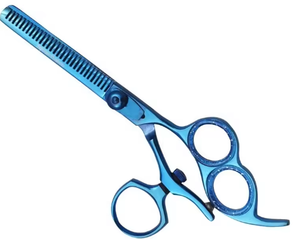 6.5 "pouce pivotant beauté professionnelle ciseaux à cheveux amincissants 3 anneaux en acier inoxydable A + Grade qualité ciseaux de coupe de cheveux - Product Image 2