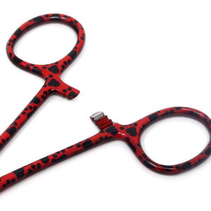 Fuente de alimentación Manual de 5,5 pulgadas, patrón de gato rojo, pinzas de bloqueo hemostáticas, instrumento curvo quirúrgico Dental para mosquitos - Product Image 3