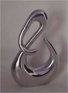 Décoration créative pour la maison, décoration en forme de pomme dorée et argentée - Product Image 6