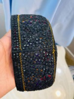 Chapeau traditionnel formel pour hommes afghans pashtun en dentelle, fait main, ethnique, culturel, vintage, brodé, islamique, souple, réglable