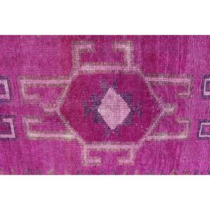 Tapis turc Herki Runner 3x12,5 pi (91x382 cm), tapis en laine marocain rose vintage - Product Image 5