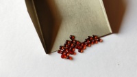 Lot de pierres précieuses en grenat rouge naturel, cabochon rond taille brillant, 2mm-2.5mm, dos plat, pour la fabrication de bijoux