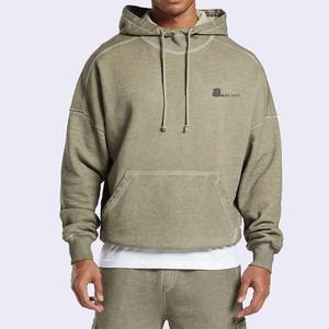 100% algodón hecho minorista hombres ácido lavado chándal conjunto diseño personalizado estilo Hip Hop hombres ácido lavado chándales - Product Image 1