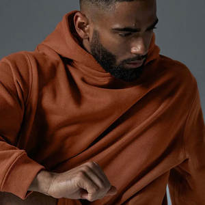 เสื้อฮู้ดผ้าฝ้าย100% แบบสวมหัวสีทึบหนา XL โลโก้กำหนดเองโลโก้ได้ - Product Image 6