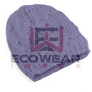 Wholesale Winter Thick Acrylic Cable Custom Knitted Beanie <b>Hat</b> Warm Ear Protection Adjustable for Daily Casual Beach Dot Letter - Product Image 6