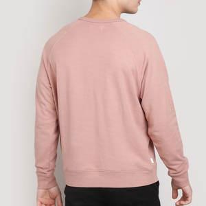 เสื้อสเวตเตอร์ผ้าฝ้าย100% สำหรับผู้ชายเสื้อสเวตเตอร์ผ้าคอตตอนน้ำหนักเบาไม่มีลาย420gsm 100% ออกแบบโลโก้ได้ตามต้องการ - Product Image 4