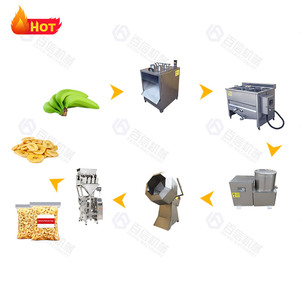 Línea Personalizable para Producción de Chips de Plátano y Vegetales, Pelado, Rebanado y Fritura, Acero Inoxidable 304/316, Totalmente Automática/Semi-Automática - Product Image 6