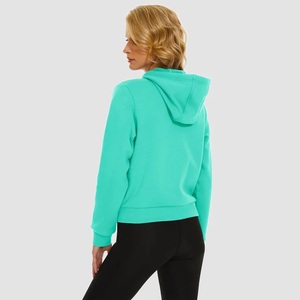 Sudaderas con capucha de las mujeres de cremallera completa de las mujeres logotipo personalizado de impresión de gran tamaño sexy sudaderas con capucha - Product Image 5