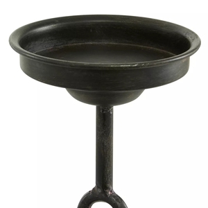 <b>Black</b> Coated Ship Anchor Candle Holder With Base Easy Portable Metal Nautical Candle Stand for Holiday Christmas Decoration - Product Image 6