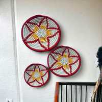 Nouvelle conception, panier mural décoratif abstrait Art Déco de haute qualité, cadeau de déménagement, décoration murale pour la maison