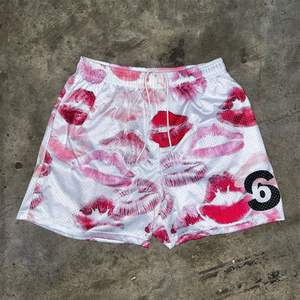 Pantalones cortos de malla personalizados de doble capa de sublimación de poliéster de baloncesto para hombre de alta calidad - Product Image 2