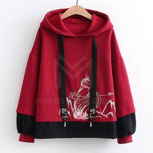 OEM Custom New Design Women's Hoodies Style confortable et décontracté avec col à capuche pour l'hiver Logo avant Position bas quantité minimale de commande - Product Image 1