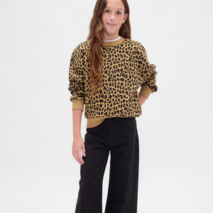 Sudadera suave Vintage para niños, logotipo personalizado en blanco, Sudadera de cuello redondo lisa de alta calidad para niños, sudaderas de talla grande para mujer - Product Image 3