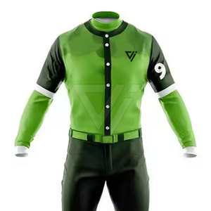 Tenues de baseball respirantes de haute qualité, 100 % polyester, personnalisables avec les noms et couleurs de l'équipe - Product Image 4