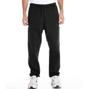 Black Athletic <b>Mens</b> Dri-power Open Bottom Sweatpants With Pockets Black Large - Product Image 4