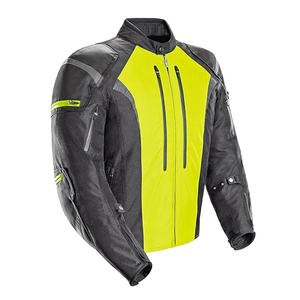 Veste de moto en textile imperméable pour hommes, veste de protection blindée Biker CE, veste de moto noire en vente - Product Image 1