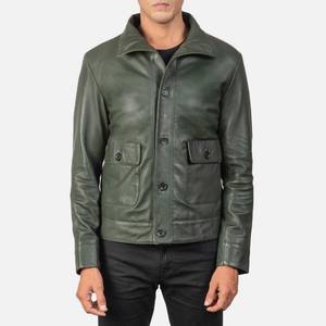 Chaqueta de Cuero Vacuno para Hombre, Diseño Personalizado OEM, Cuello Alto, Impermeable, Cortavientos, con Capucha, Corte Ajustado, Estilo Motero, Moda Urbana, Venta al Por Mayor - Product Image 4