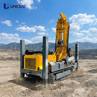 Foreuse hydraulique portable pour puits d'eau, machine de forage mobile de 300 m pour l'irrigation et les puits d'eau