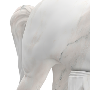 Estatua de Caballo Caminando en Mármol, Escultura Clásica de Animal para Decoración del Hogar, Adorno de Jardín y Regalo - Product Image 6