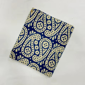 Stampa a blocchi di cotone Voile morbido peso leggero esecuzione estate Kimono sartoria camicia che fa tessuto dal cortile - Product Image 1