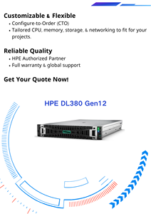 Serveur en rack <span class=keywords><strong>HPE</strong></span> <span class=keywords><strong>ProLiant</strong></span> DL380 Gen12 en stock, haute performance, personnalisation flexible pour les besoins des entreprises - Product Image 2