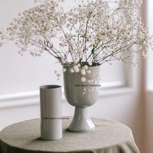 Florero de Metal decorativo para mesa de salón con Base, estilo único, acabado dorado, decoración de Mesa para el hogar, jarrones de flores - Product Image 3