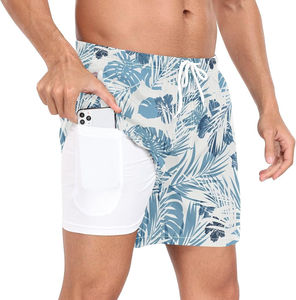 Shorts de Baño para Hombre con Logotipo Personalizado, de Alta Calidad, Secado Rápido, 4 Direcciones de Estiramiento, Impresión por Sublimación Completa, para Verano - Product Image 3