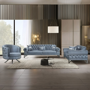 Bộ ghế sofa nhà ở mềm mại và thoải mái, nội thất phòng khách hiện đại, bán buôn - Product Image 1